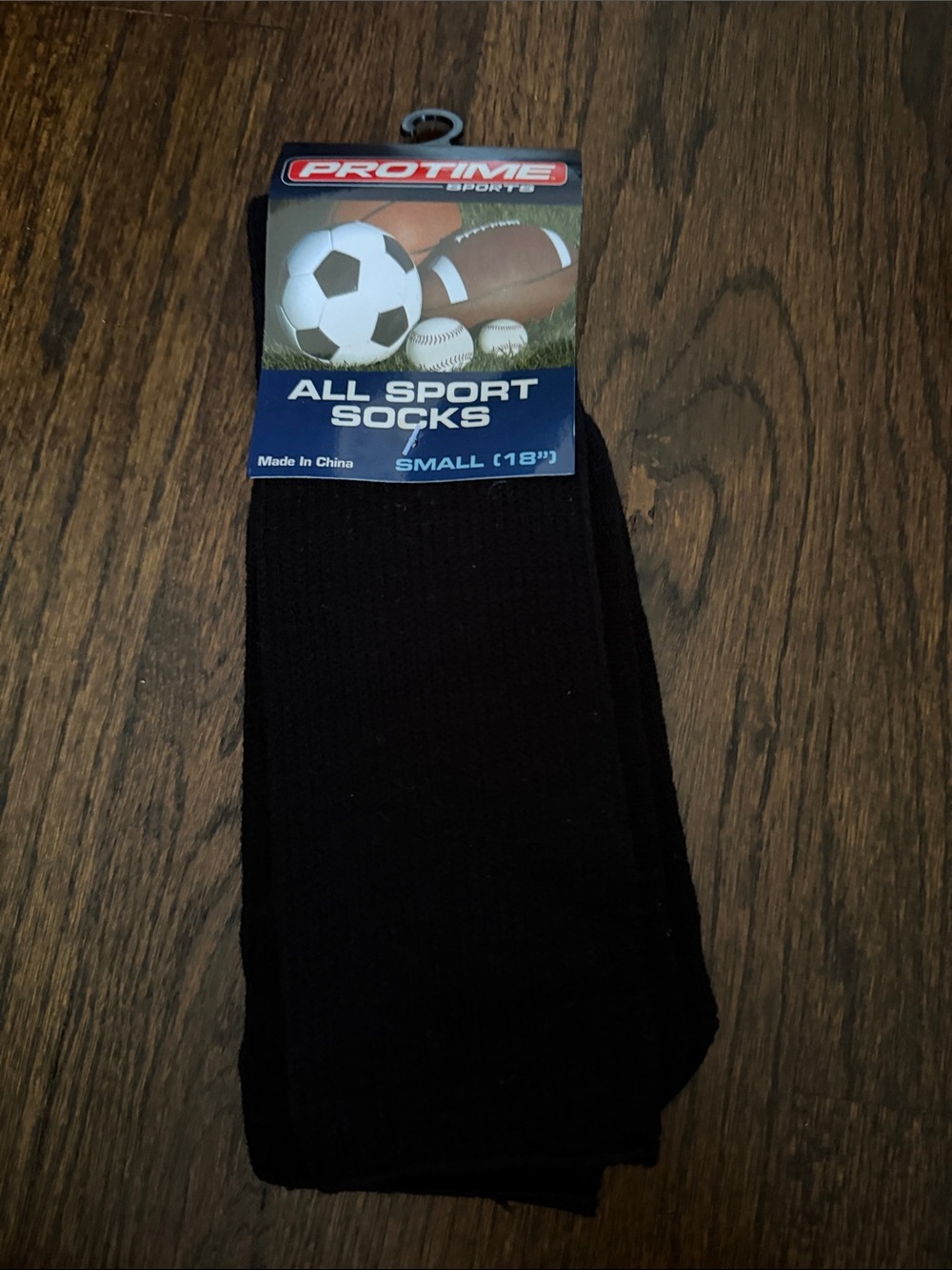 Protime sports All Sport boys Crew Socks in Black 18 inch